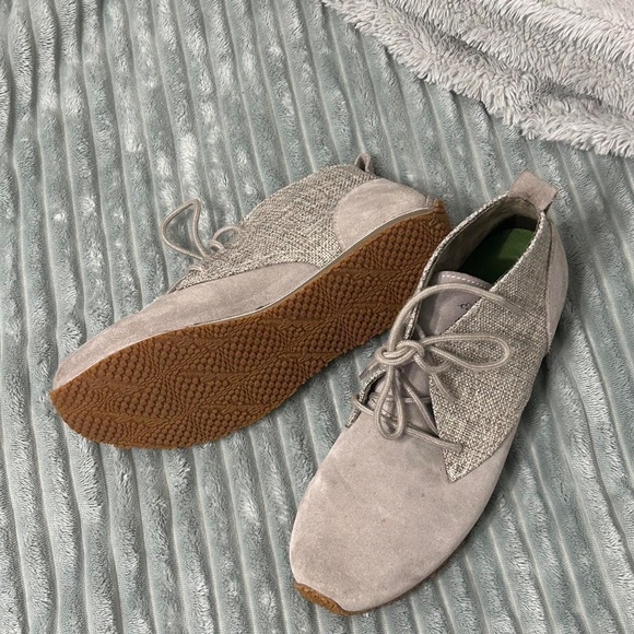 EDDIE BAUER Grey-Taupe Oxfords W BOX - Picture 4 of 8